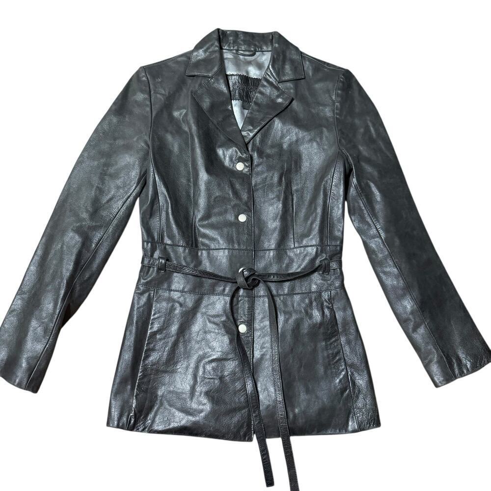Vintage Guess Genuine Leather Jacket Size Small